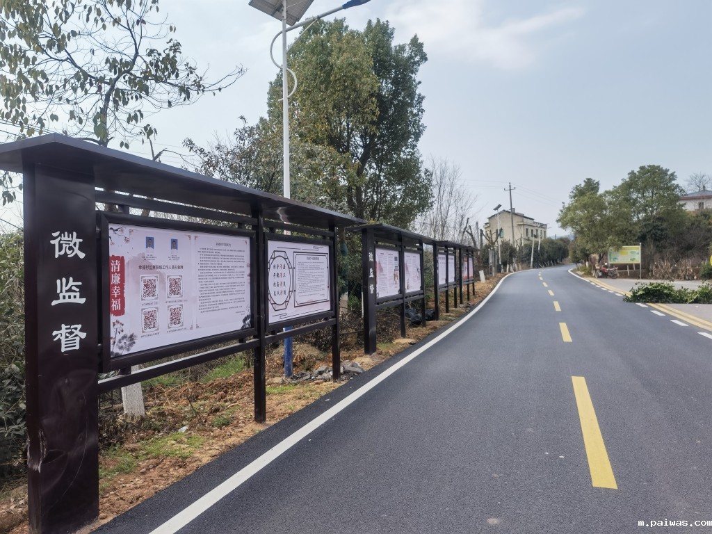 3.雨母山镇幸福村清廉村居宣传栏